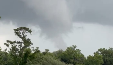 Funnel cloud seen on Jacksonville’s Northside as storms rolled through