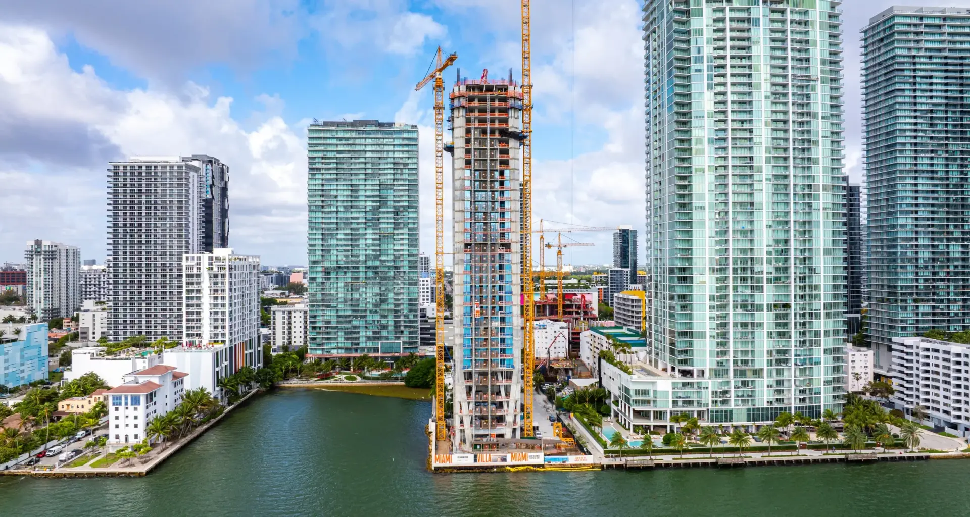 Construction on Terra, One Thousand Group and Major Food Group's Waterfront Edgewater Tower Villa Miami Reaches 37th Floor — PROFILEmiami South Florida Real Estate and Lifestyle