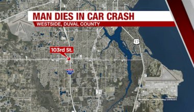 1 dead in crash on 103rd St. near I-295