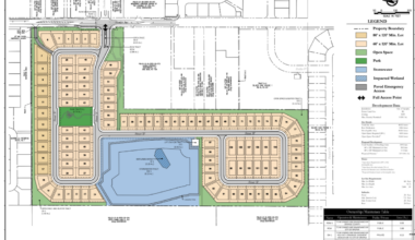 The Development Review Committee reviewed site plans such as this one for a proposed 109-unit subdivision at 1920 Sheeler Ave.