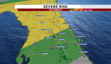 Strong storms moving through Central Florida