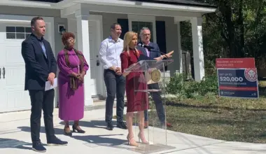 Jacksonville Mayor Donna Deegan announces an affordable housing program.