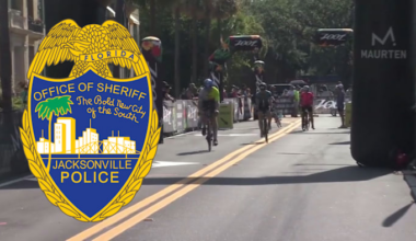 Reports detail multiple traffic incidents during IRONMAN event, including JSO officer whose foot was run over