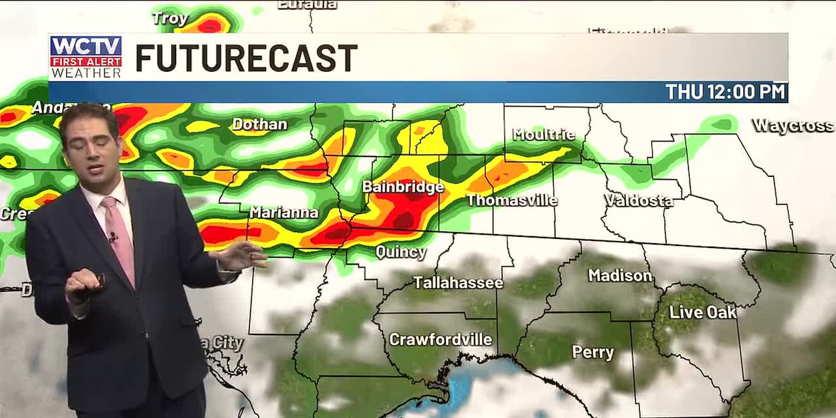 Beneficial rain is on the way for Tallahassee, the Big Bend and South Georgia