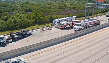 Vehicle fire causes delays on I-75 in Charlotte County