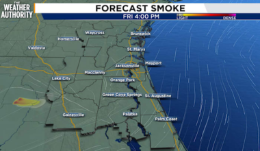 Why is it so smoky outside? Jacksonville faces unhealthy air quality from wildfire more than 100 miles west