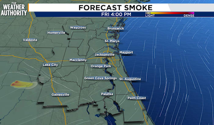 Why is it so smoky outside? Jacksonville faces unhealthy air quality from wildfire more than 100 miles west