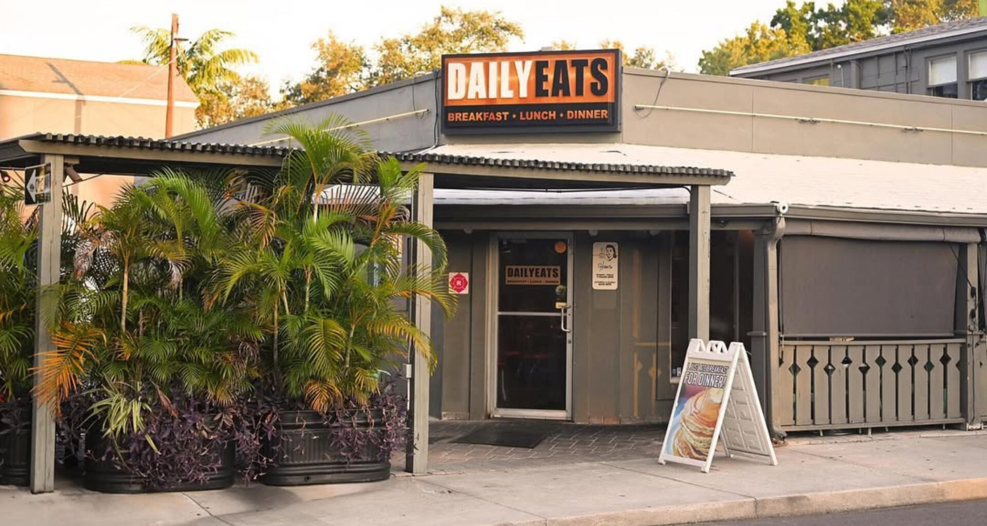 Exterior of a restaurant