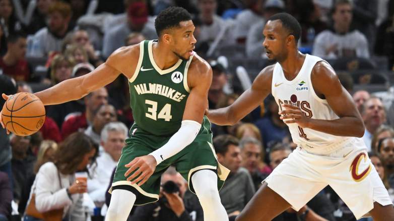 Giannis Antetokounmpo and Evan Mobley.
