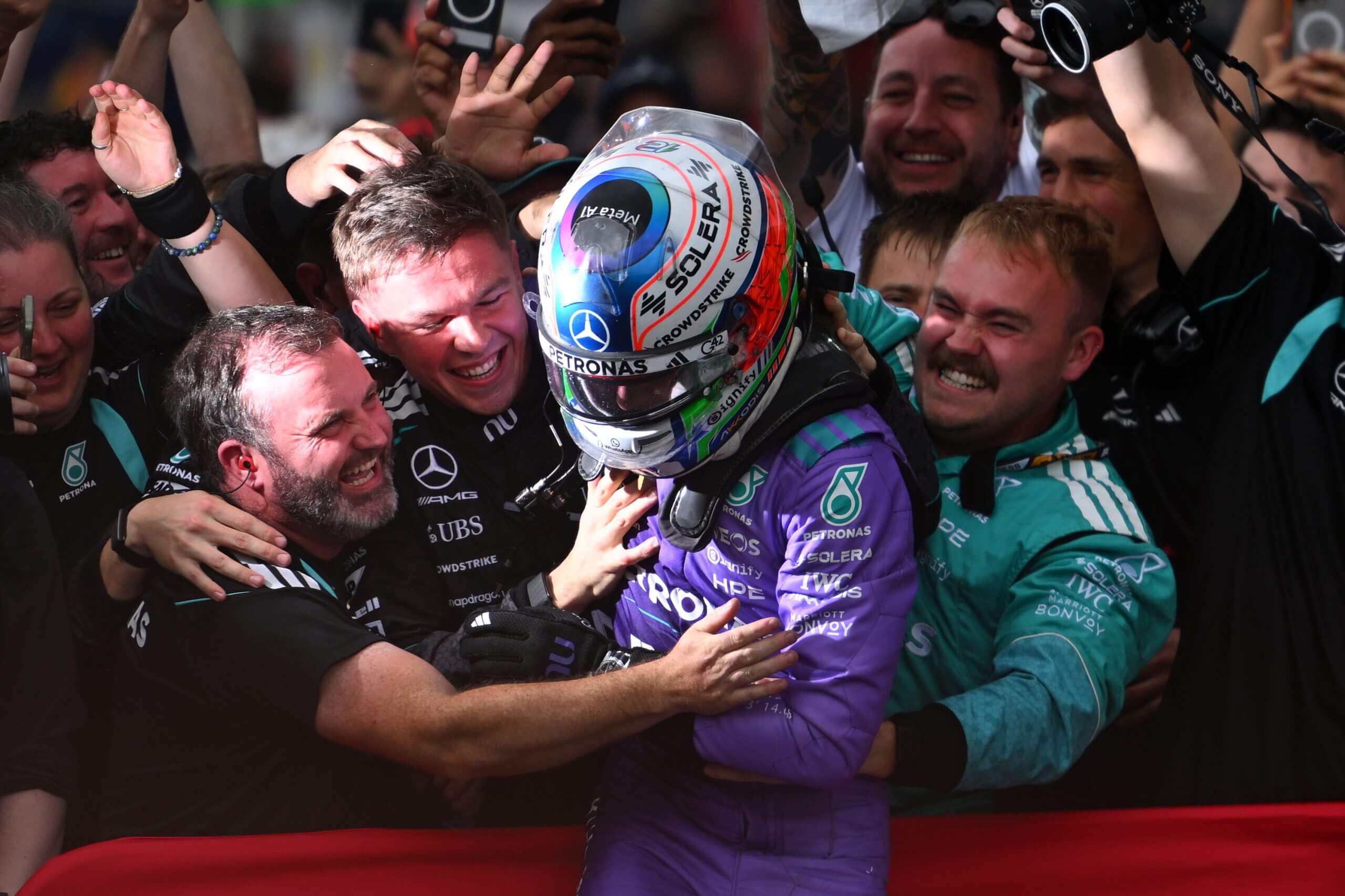 Kimi Antonelli admitted feeling stressed during the race.