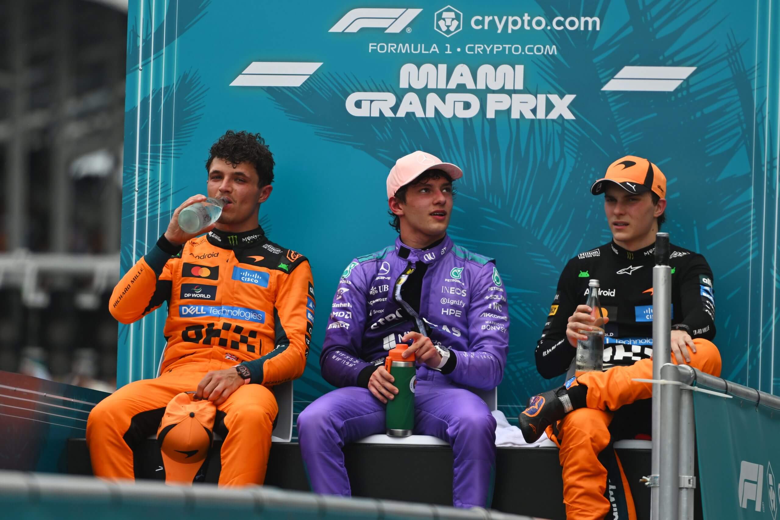 Kimi Antonelli fended off the reigning constructor champion drivers Sunday.