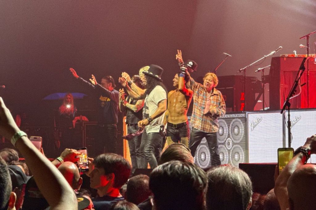 Photo: Guns N' Roses at the Official F1 Miami Grand Prix Kickoff Concert.
