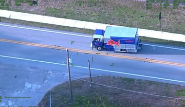 Woman arrested after stealing Red Bull truck, leading deputies on multi-county chase