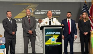 During a news conference Wednesday, the Hillsborough County Sheriff’s Office announced its’ retail theft unit broke up an organized theft operation that spanned multiple states. (HSpectrum )