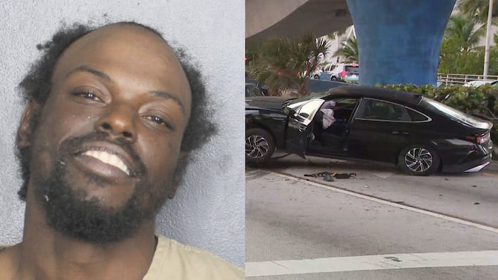 Attempted murder suspect arrested after fleeing from Hollywood police, causing car crash
