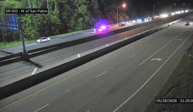 Traffic Alert: Fatal crash closes eastbound lanes on Butler Blvd. from San Pablo Road to Marsh Landing Pkwy