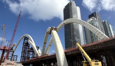As Miami’s Signature Bridge rises, nearby businesses feel the strain