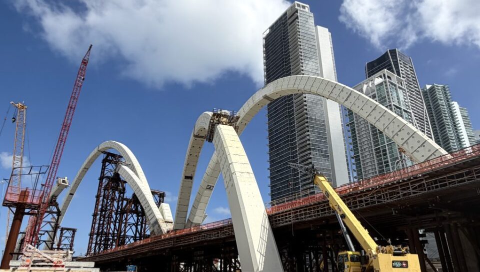 As Miami’s Signature Bridge rises, nearby businesses feel the strain