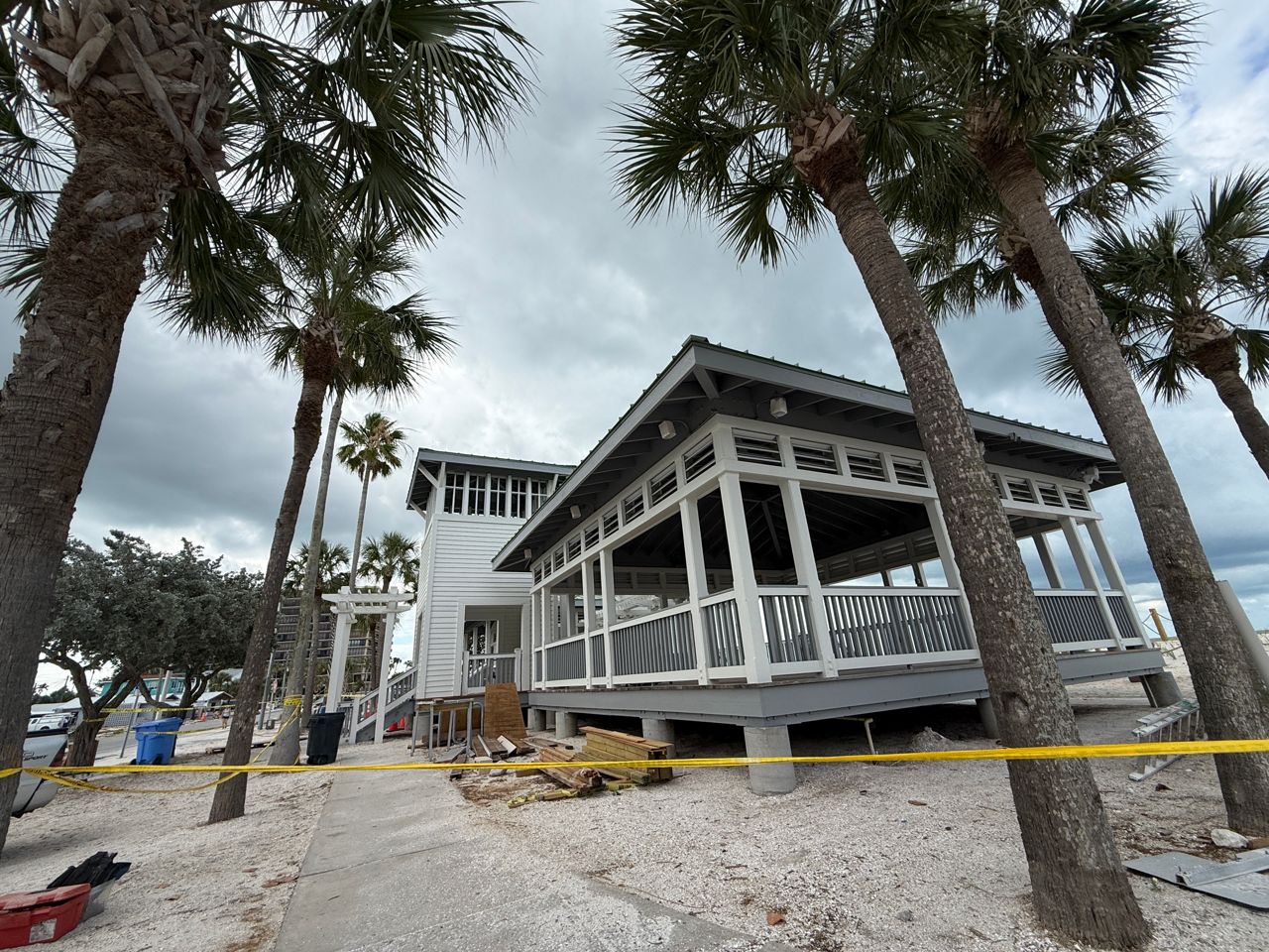 The newly renovated Sunset Beach Pavilion will officially reopen June 4. (Spectrum News/Justina Rhines)