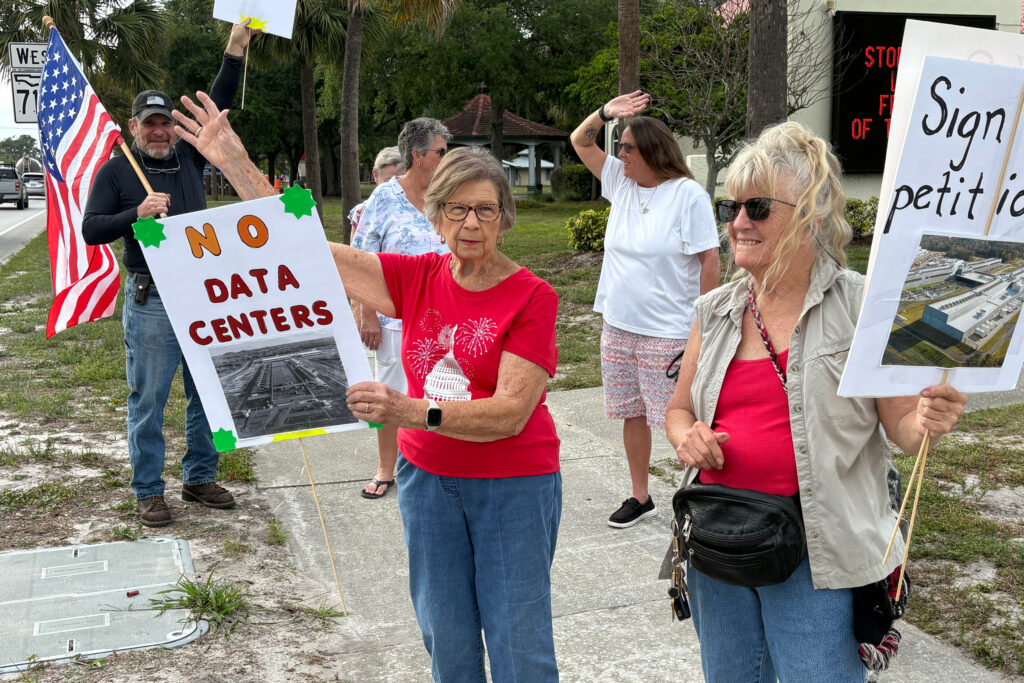 Many Indiantown residents opposed to data centers express frustration over what they describe as a lack of transparency regarding the proposals. Credit: Amy Green/Inside Climate News