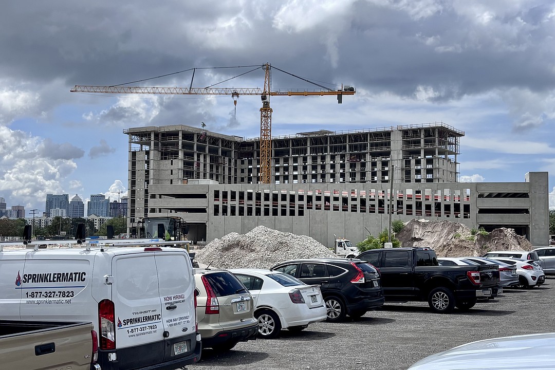 Tampa housing development celebrates topping off for 11-story tower