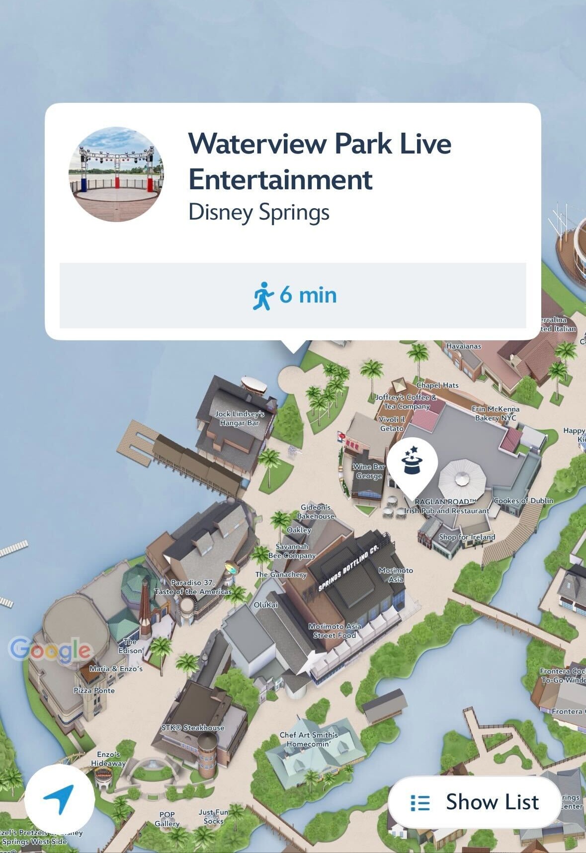 Waterview Park at Disney Springs Now Closed for Roof Installation Over Stage and Guest Seating