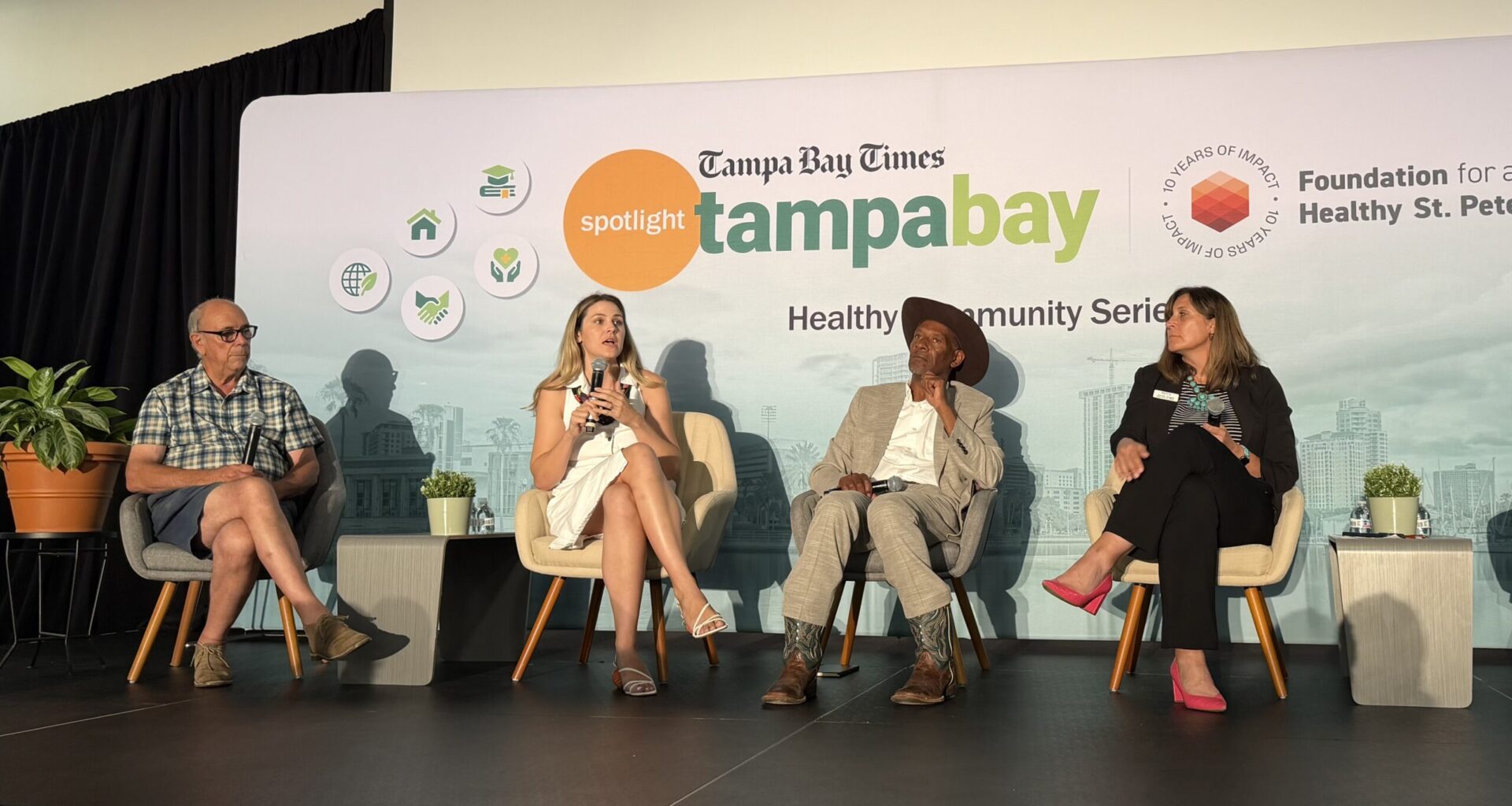 Panelists discuss the impact of food and community