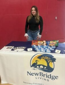 Lindsay Lovins tabling for NewBridge Living