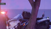 Police said they responded at around 2:33 a.m. to an "accident with injuries" in the area of Northwest 107th Avenue and Northwest 33rd Street, near the Miami-Dade Correction and Rehabilitation Department.