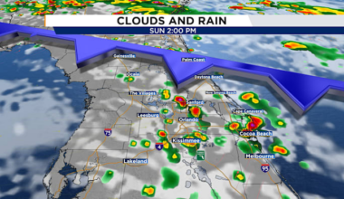 Sunday Funday features scattered downpours