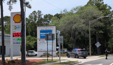 Heavy JSO presence near Walmart at intersection of San Pablo Road and Atlantic Boulevard