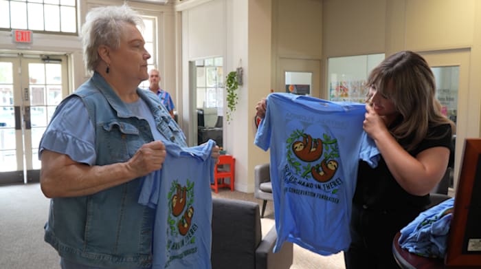 ‘Help Us Hang In There’ shirts support Central Florida Zoo’s sloth rescue efforts
