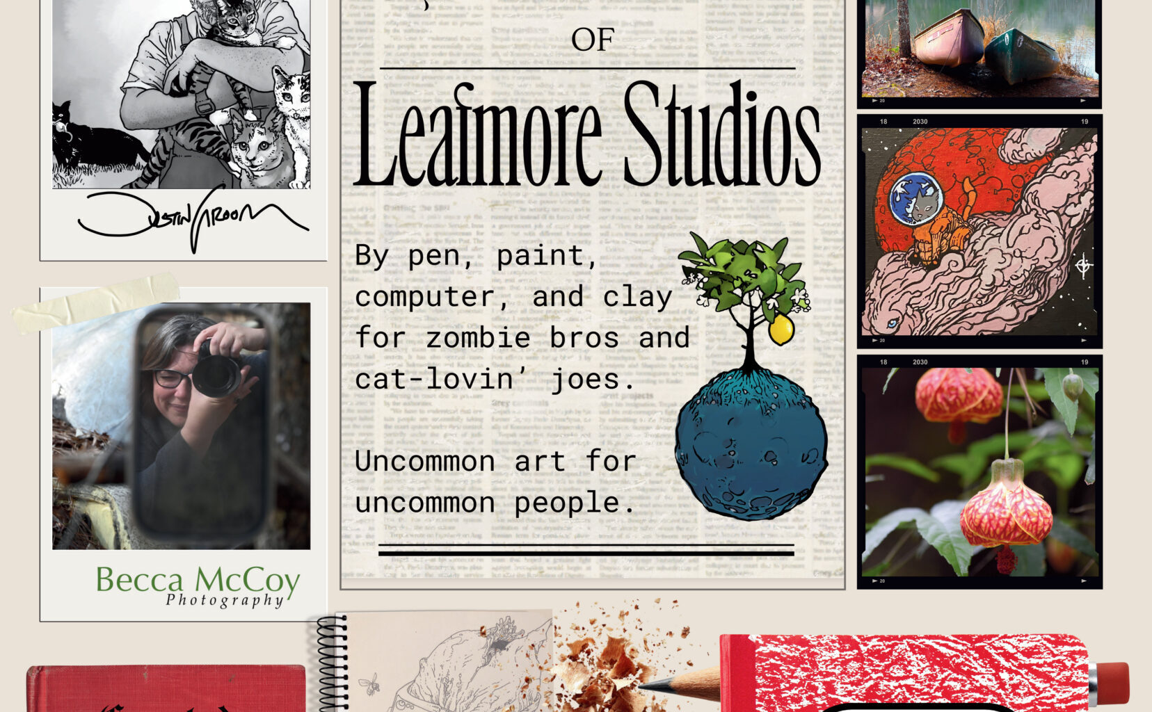 Eclectic Works of Leafmore Studios - Art at Bayboro