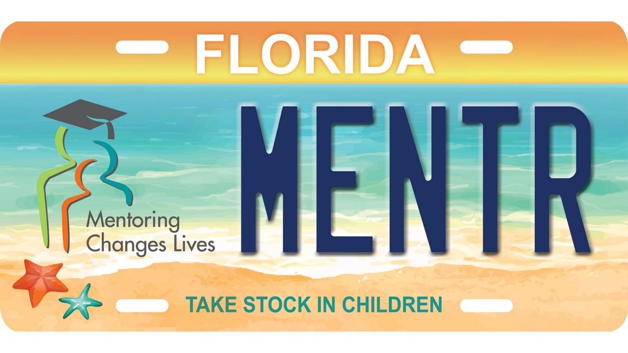 Take Stock in Children hopes this specialty plate will help fund mentoring programs statewide. Photo Credit: Take Stock in Children