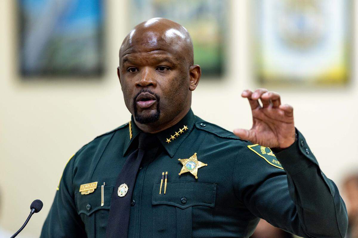 Broward County Sheriff Gregory Tony says: ‘The number was $70 million to increase [BSO employees’] salaries, and it was dismissed. The county said they didn’t have any money ... yet we’re having a conversation about spending $232 million for 125 police officers and starting a whole police department.’