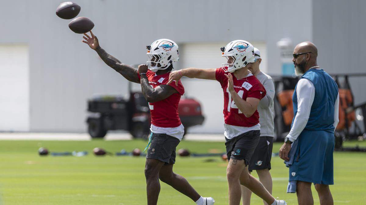 Dolphins begin Week 2 of OTAs searching for productive receivers