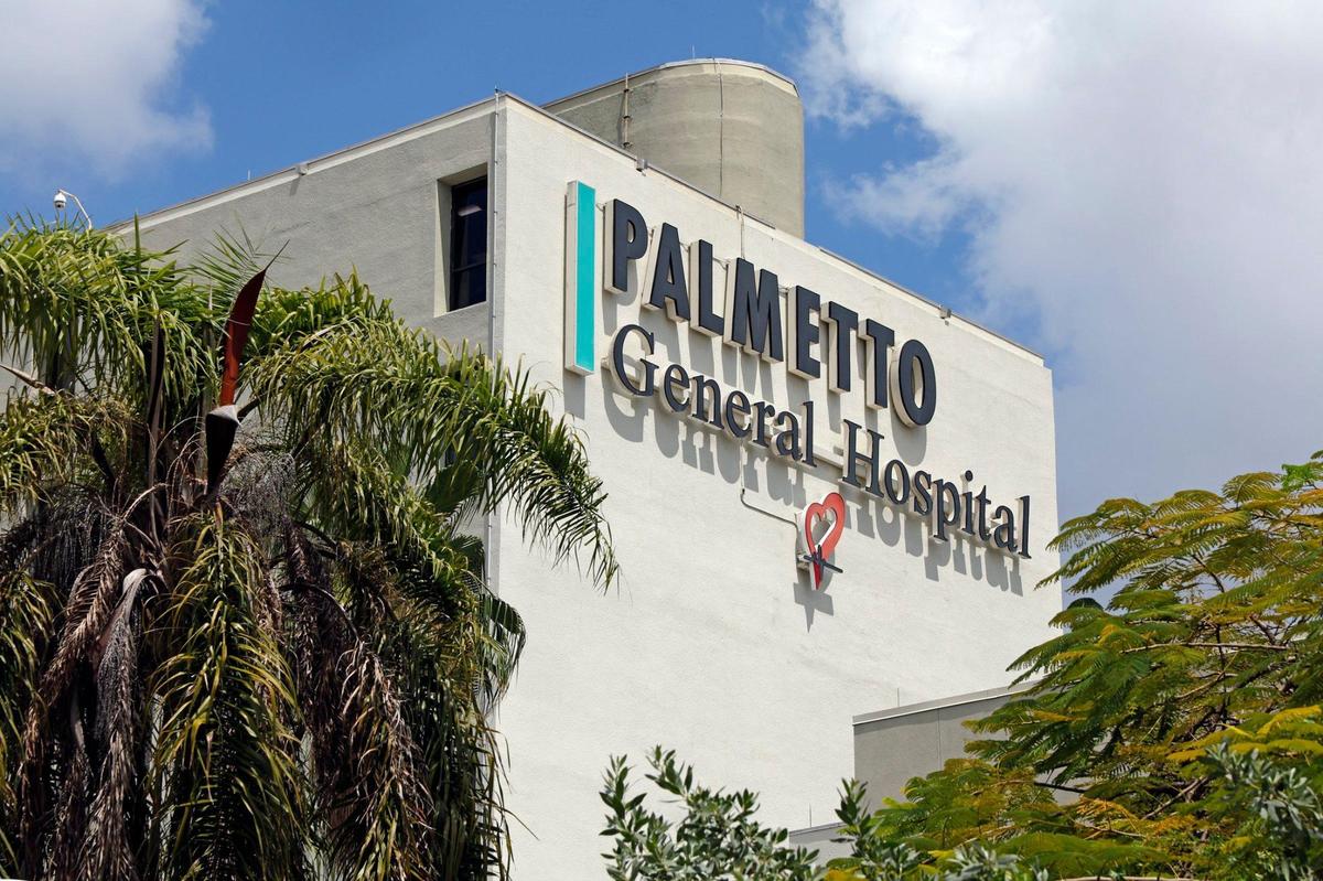 A view of Palmetto General Hospital on Tuesday, May 7, 2024.