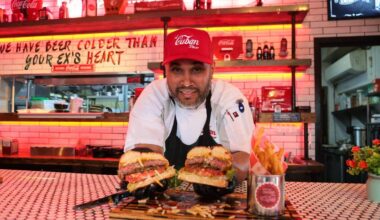 Late-night Cuban-American diner culture on Calle Ocho Miami