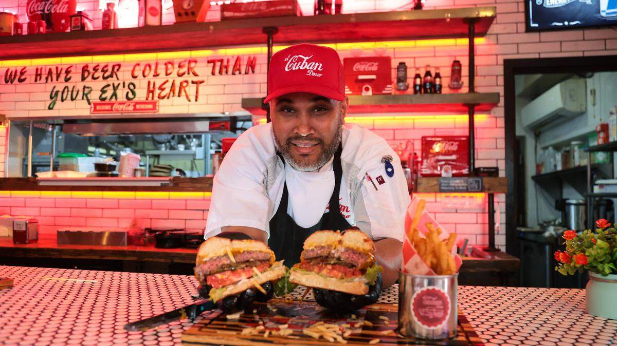 Late-night Cuban-American diner culture on Calle Ocho Miami