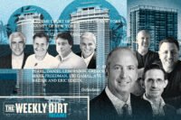 CIM Group’s Shaul Kuba, Richard Ressler, Avi Shemesh and Imperial Companies’ Michael Fascitelli; Monroe Capital's Ted Koenig with Ari Pearl, Dan Lebensohn and Greg Freedman along with a rendering of 101 Diplomat Parkway; Estates at Acqualina
