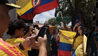 Supporters rally for Colombian candidates in Coral Gables