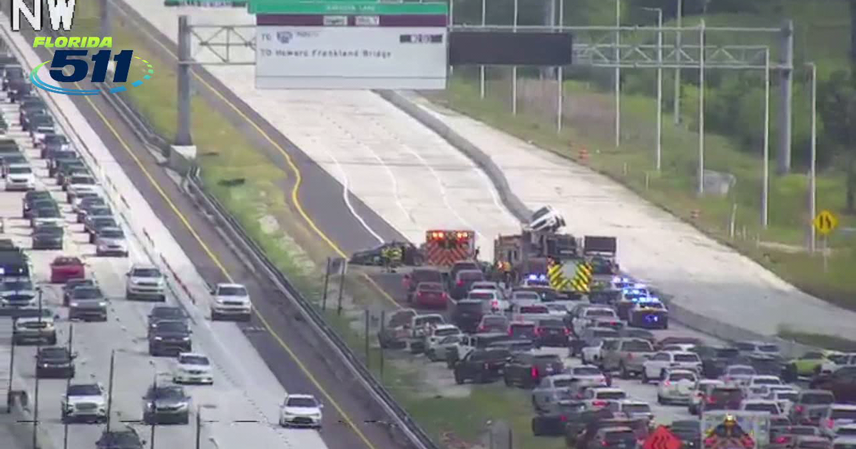 Major Crash Temporarily Closes I-275 Northbound in St. Petersburg