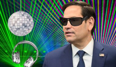 Collage of Marco Rubio as a DJ