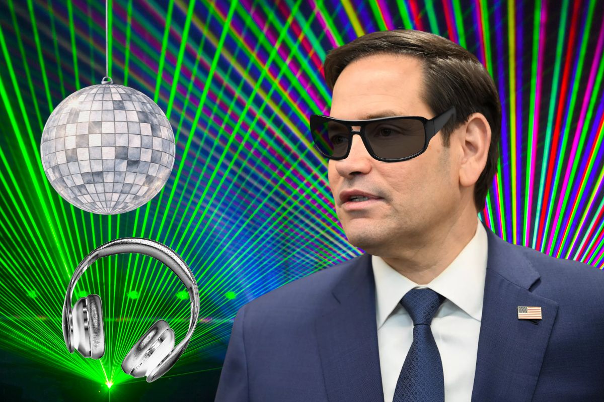 Collage of Marco Rubio as a DJ