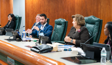 The City Commission, seen here at the Wednesday city budget workshop, will meet on May 20 for a discussion workshop then its regularly scheduled meeting.