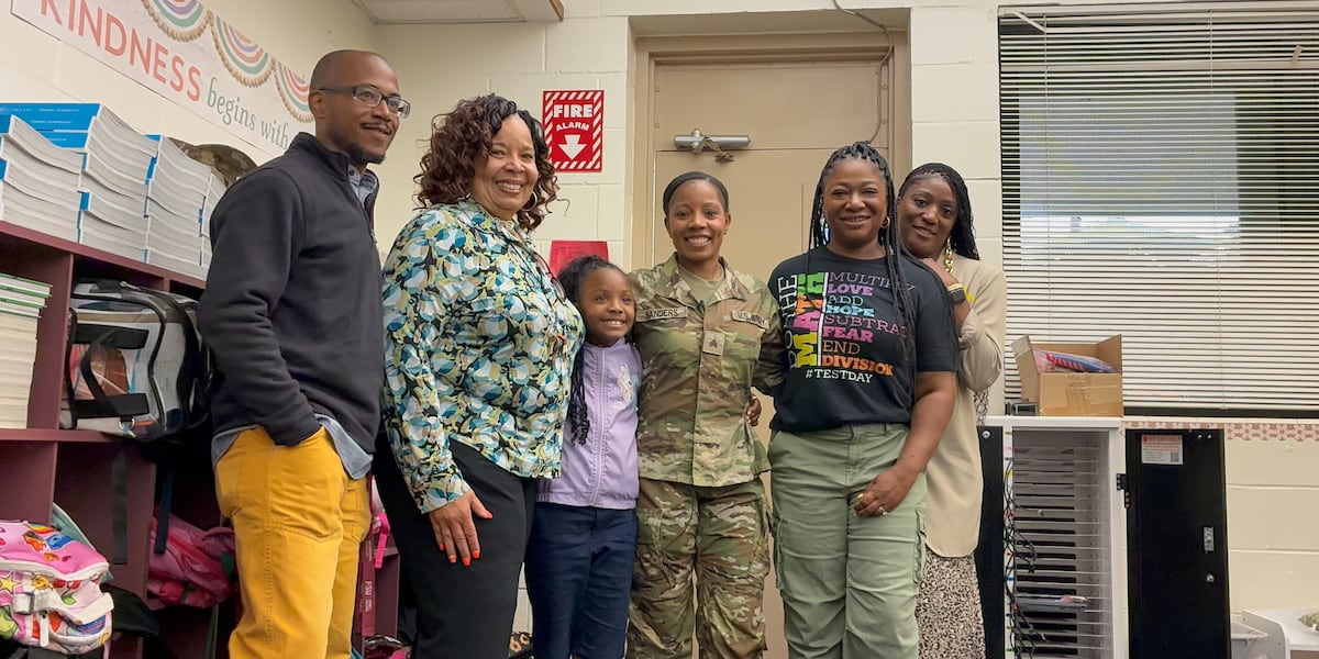 Something Good: Tallahassee family reunited in surprise military homecoming at local school