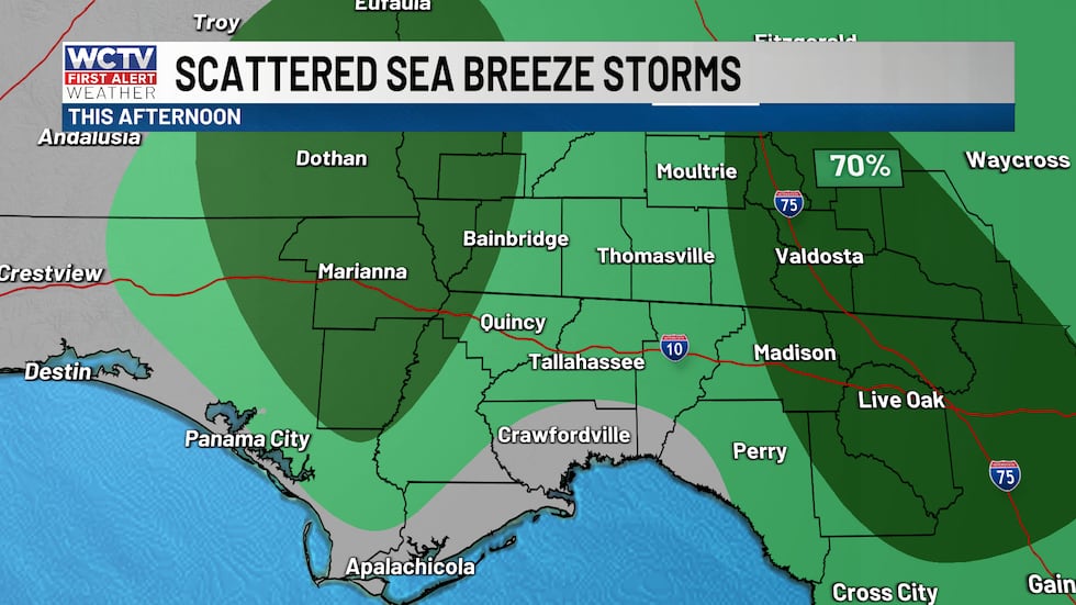Rain, some heavy downpours this afternoon, could slow down your travel or outdoor plans.