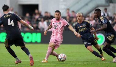 Messi leaves midway through second half, Inter Miami rallies past Union 6-4