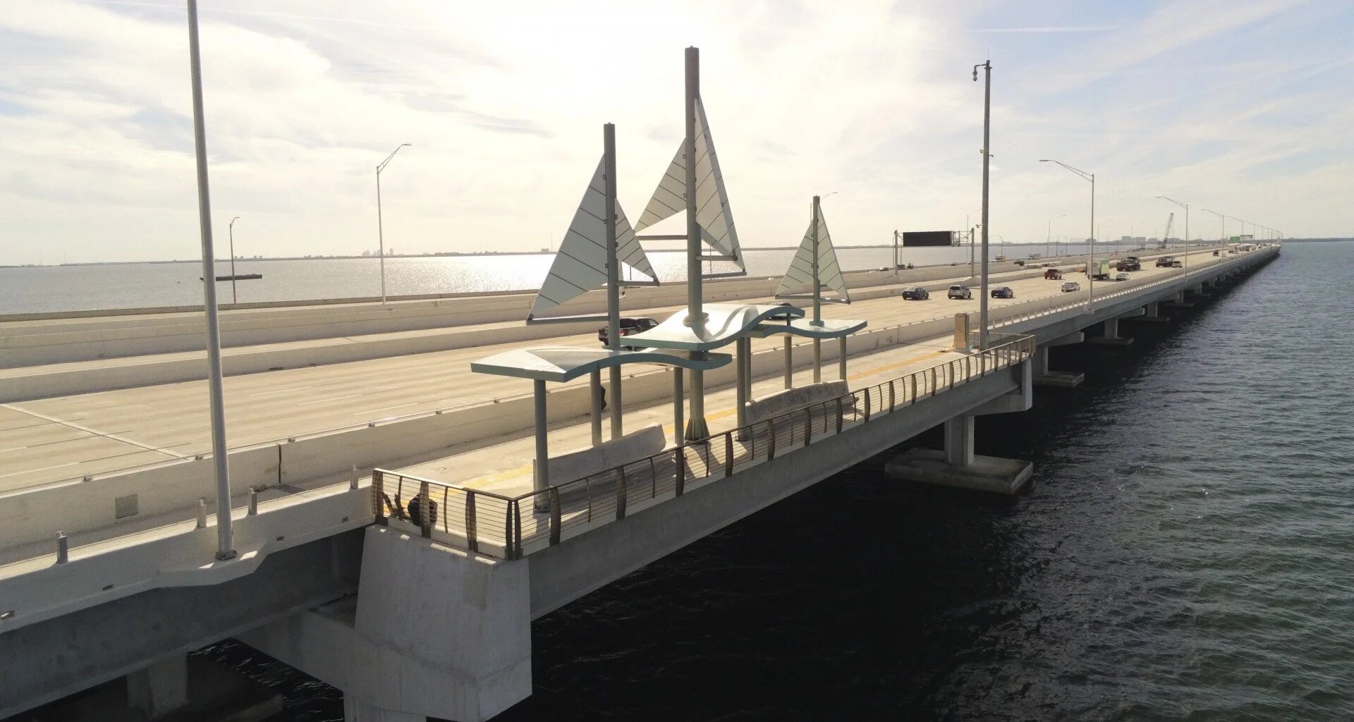 New I-275 express lanes and shared-use path open on Howard Frankland Bridge