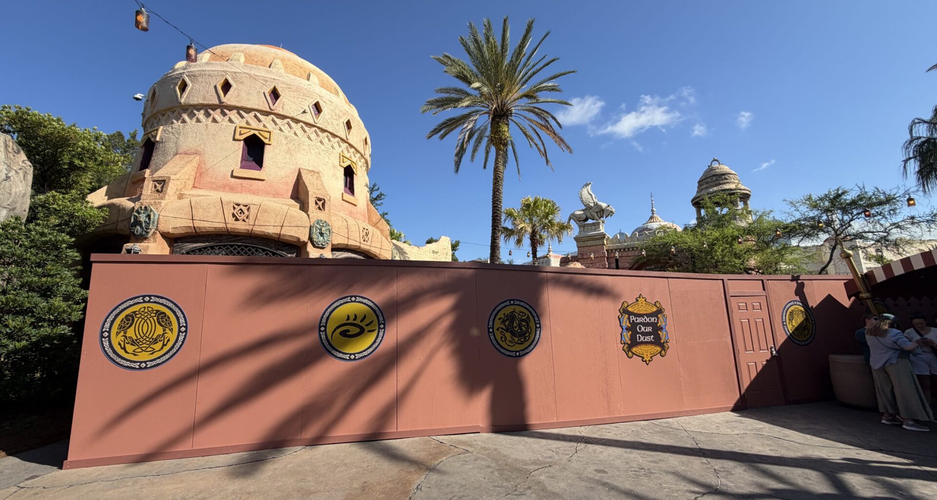 Mystic Fountain closes; More Construction Walls added to the Lost Continent at Islands of Adventure – Inside Universal